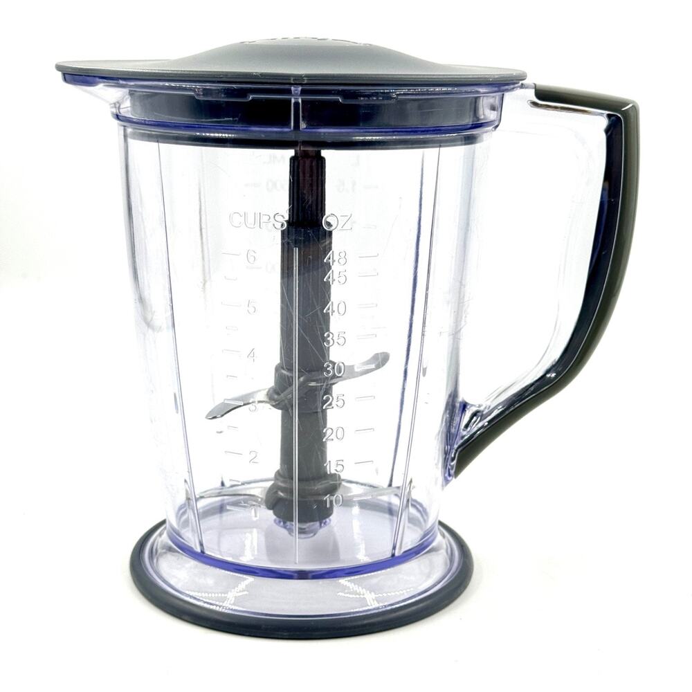 NINJA 48oz 6 Cup Blender Food Processor Pitcher Replacement w Blade QB 1004